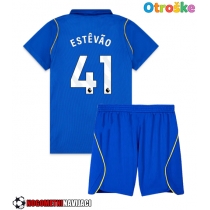 Otroške Nogometnih dresov Chelsea Estevao Willian #41 Domači 2026-27 Kratki rokavi (+ hlače)